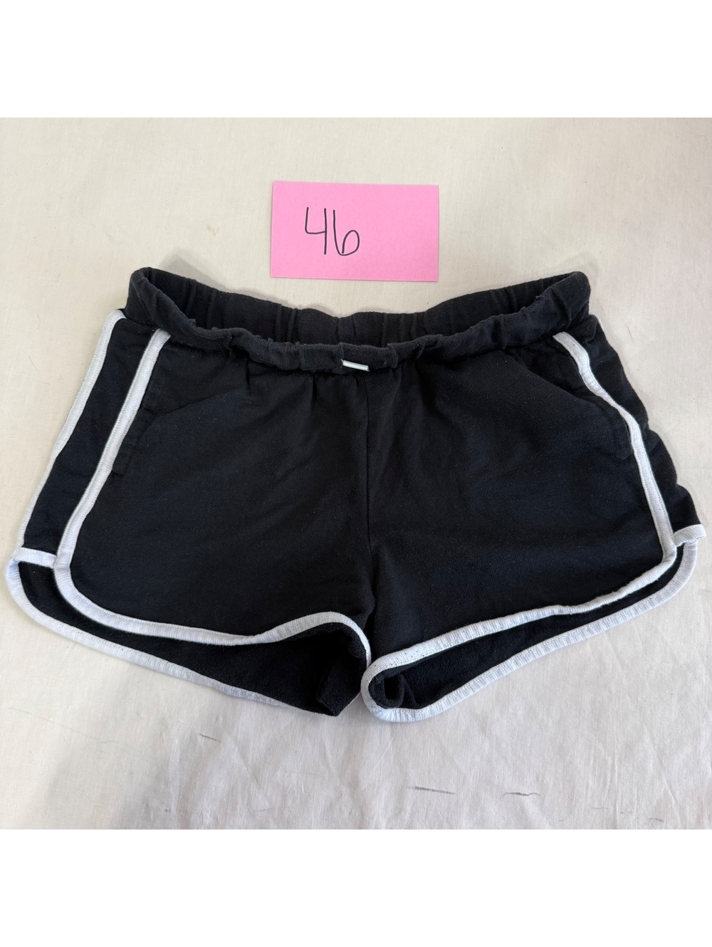 Old Navy Women's Black Athletic Shorts with White Trim Juniors Size XL